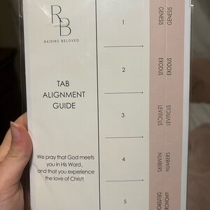 Pink and gold Bible Tab set with Alignment Guide